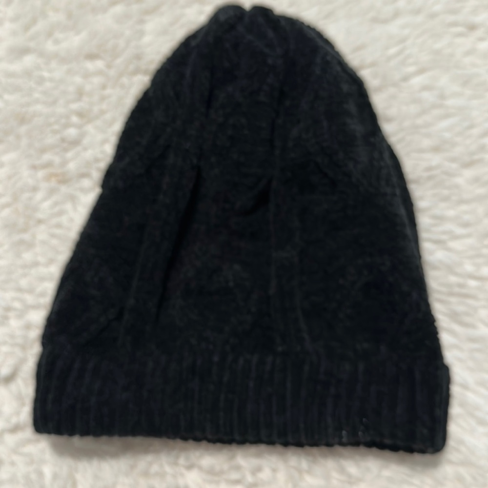 tlc Black Knit Beanie Size PET